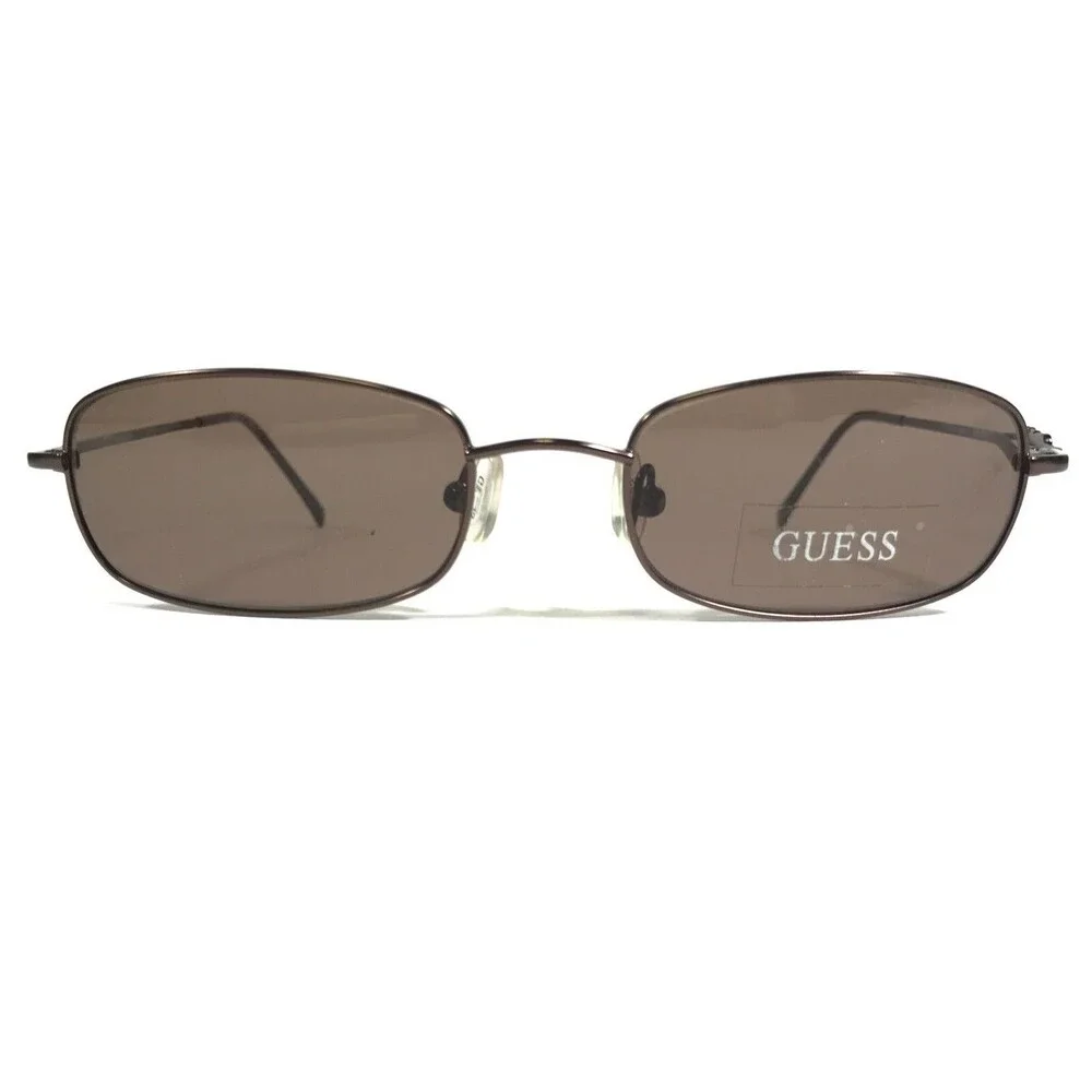 Guess Sunglasses GU6124 BRN-1 Brown Rectangular Frames with Brown Lenses